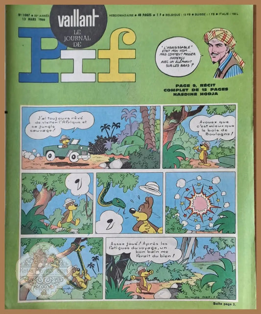Pif - № 1087/13 Mars 1966 - Книги