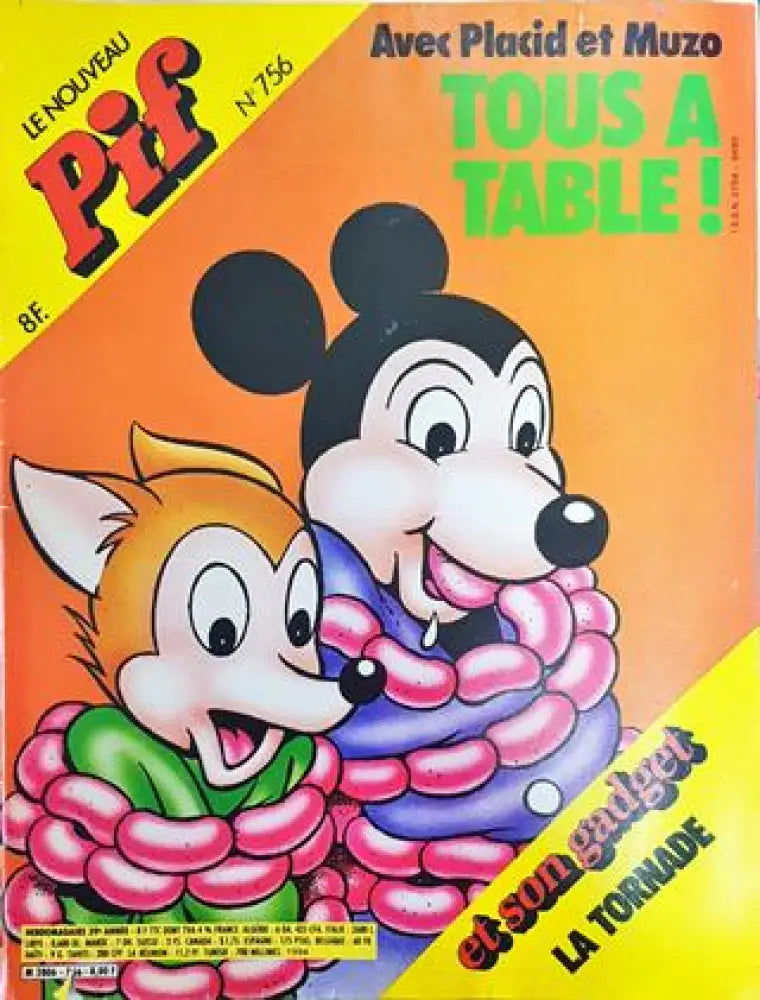Pif № 756 / 1983 – Avec Placid et Muzo: Tous à Table! (2017) - Книга