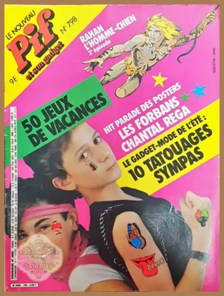 Pif № 798 / 1984 – 50 Jeux de Vacances – Rahan l’Homme-Chien (2037) - Книга