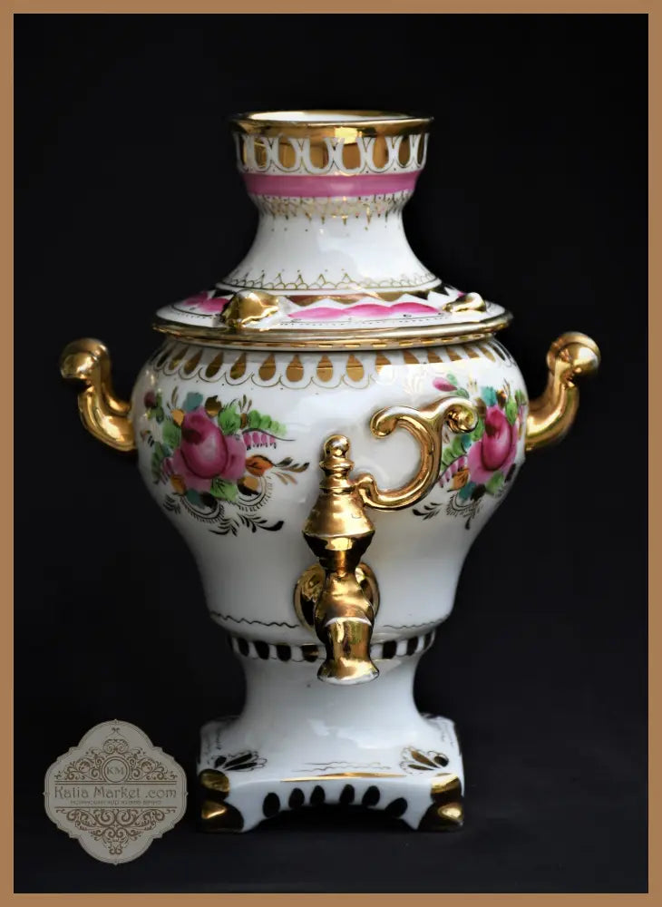 Порцеланов самовар Гжел - antique