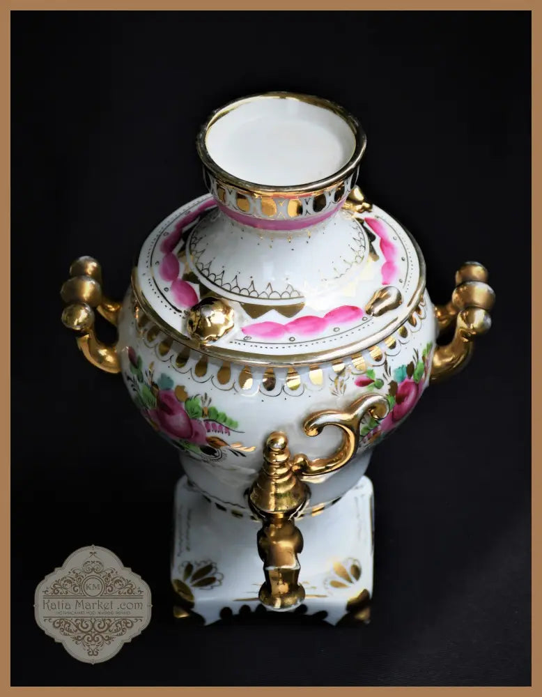 Порцеланов самовар Гжел - antique