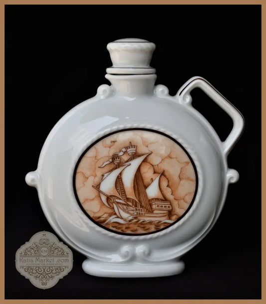 Порцеланова бутилка Саксония - винтидж - antique