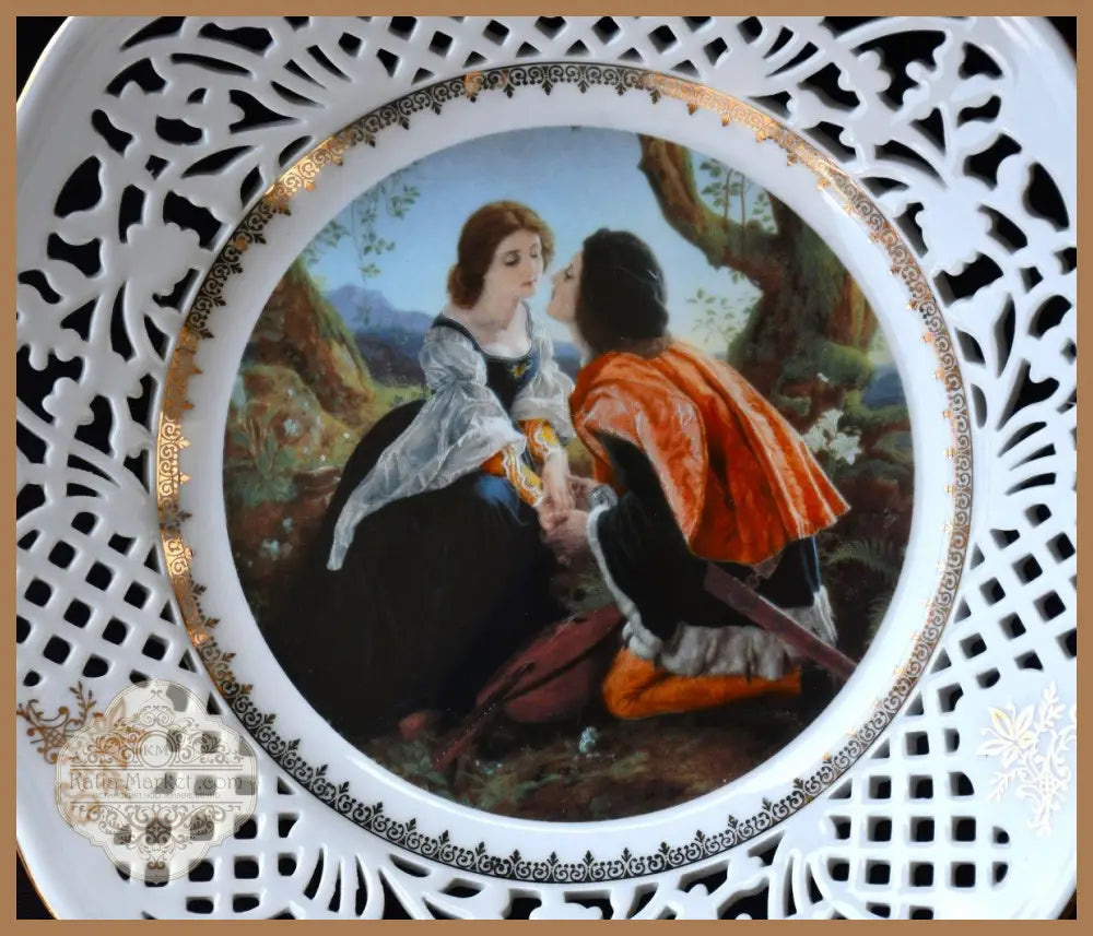 Порцеланова чиния ’Ромео и Жулиета’ на ’Thun’ - antique