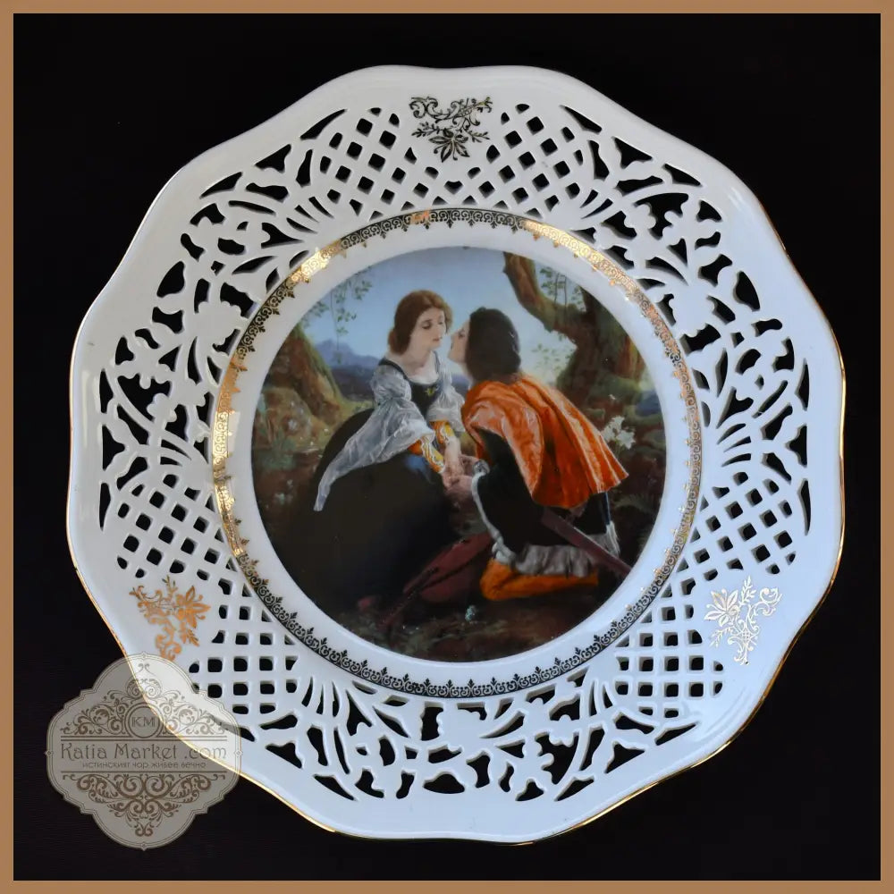 Порцеланова чиния ’Ромео и Жулиета’ на ’Thun’ - antique
