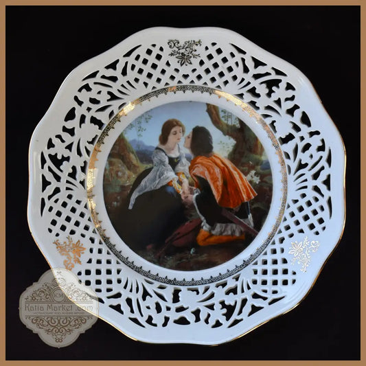 Порцеланова чиния ’Ромео и Жулиета’ на ’Thun’ - antique