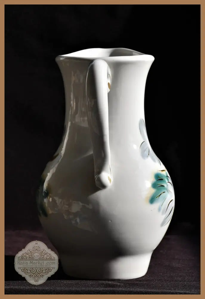 Порцеланова кана СССР ръчно рисувана - antique