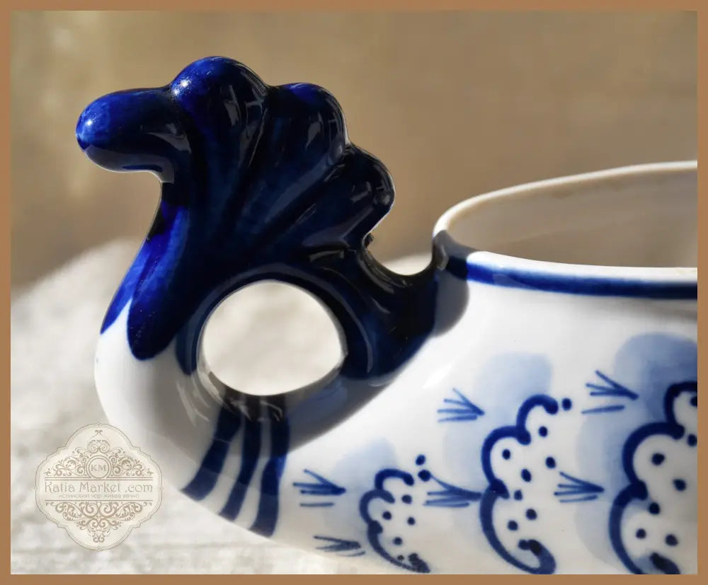 Порцеланова риба на Гжел - antique