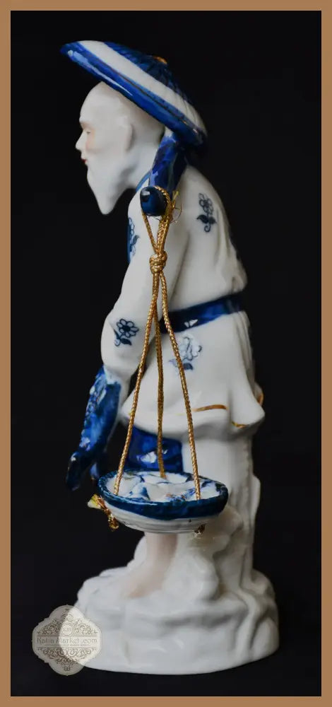 Порцеланова статуетка ’Старият рибар’ - antique