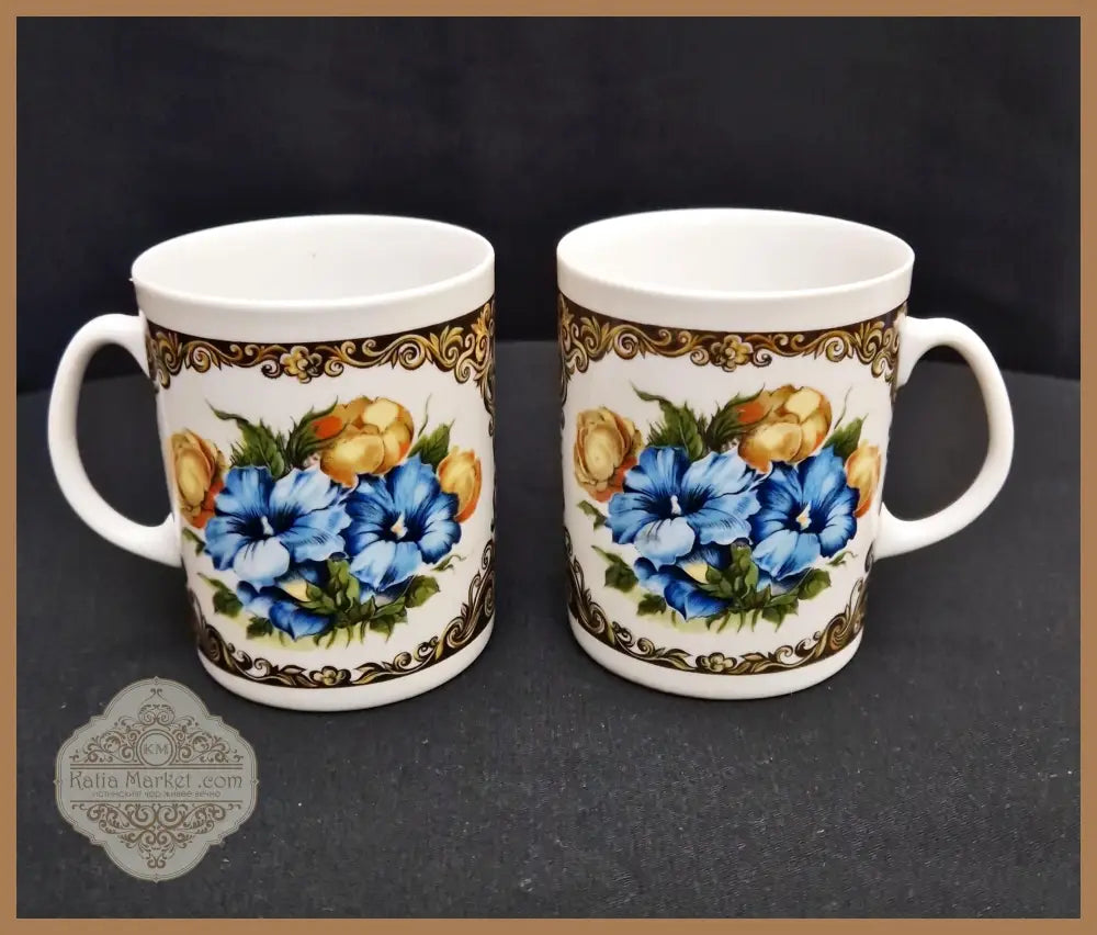 Порцеланови чаши за топли напитки - на брой - antique