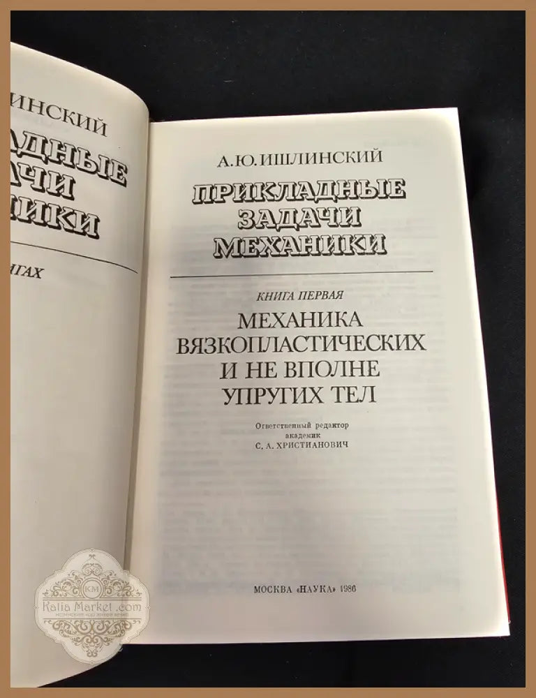 Прикладни задачи на механиката - Книга 1: Механика на вязкопластични и не напълно еластични тела - А. Ю. Ишлински