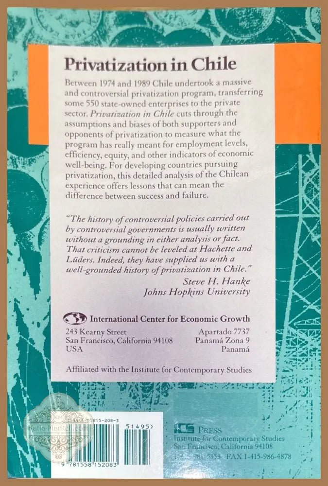 Privatization in Chile - D. Hachettw R. Luders - Книги