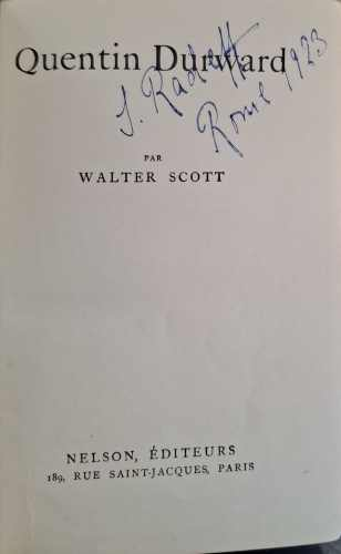 Quentin Durward - Walter Scott
