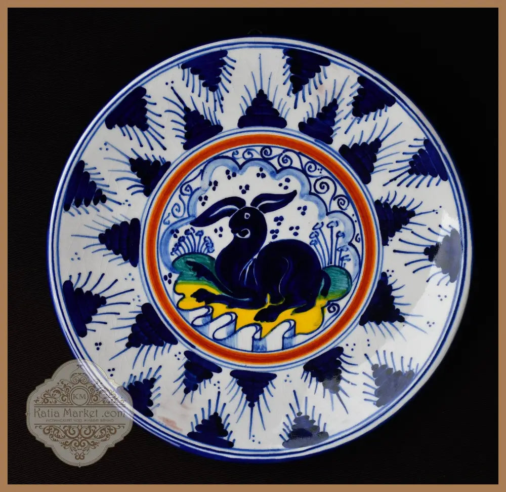 Ръчно рисувана чиния Melandri от Фаенца. Подписана. - antique