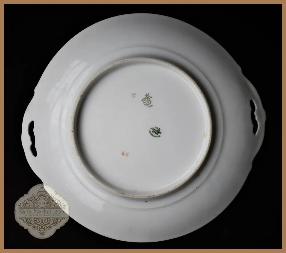 Ръчно рисувана колекционна чиния MZ Altrohlau - antique