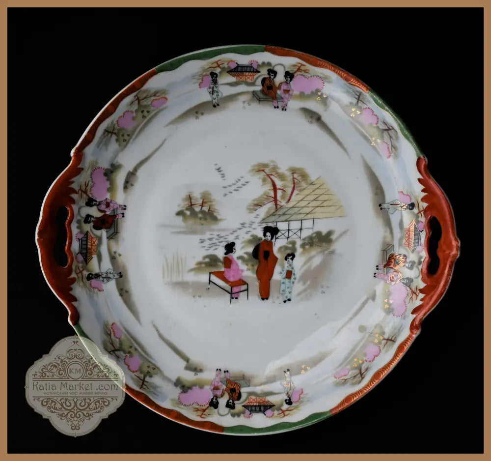 Ръчно рисувана колекционна чиния MZ Altrohlau - antique