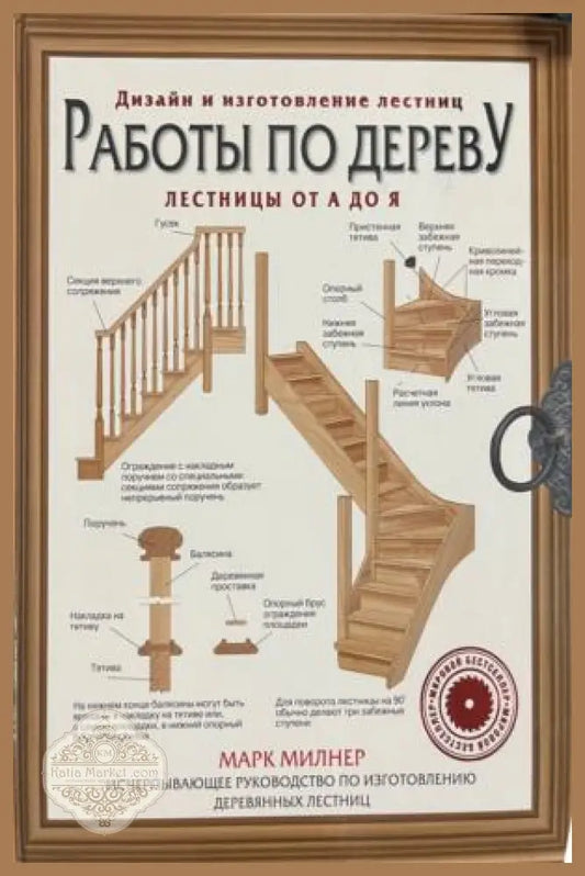 Корица на Работы по дереву. Дизайн и изготовление лестниц от Марк Милнер