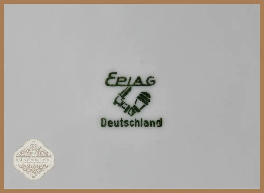 Рядък комплект от 12 бр. чинии Epiag Deutschland - antique