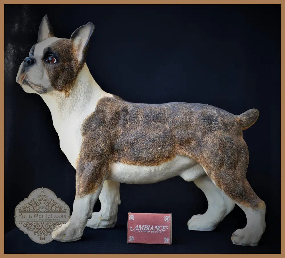 Реалистична скулптура на Boston Terrier - antique
