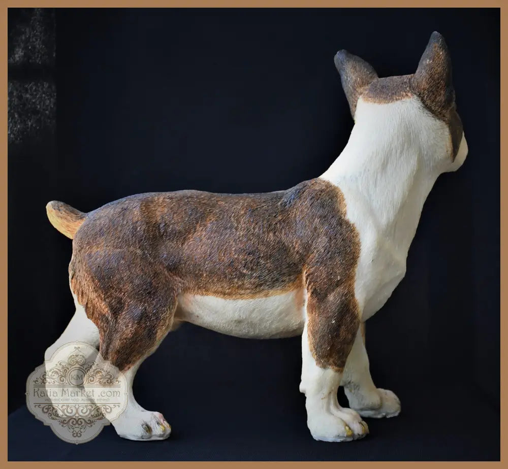 Реалистична скулптура на Boston Terrier - antique