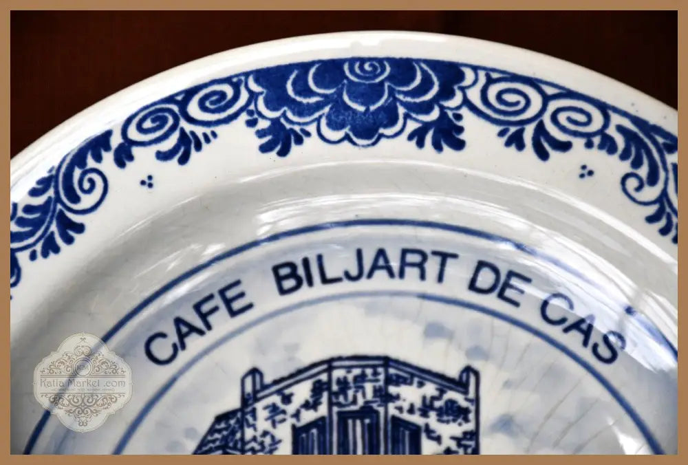 Рекламен пепелник на Delft Blue. Винтидж. - antique