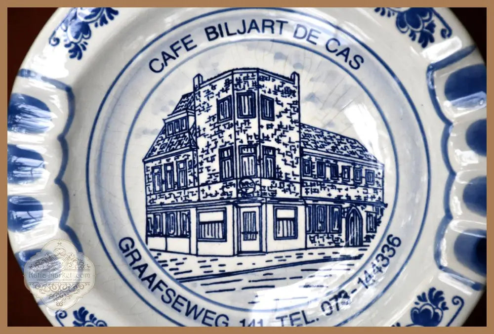 Рекламен пепелник на Delft Blue. Винтидж. - antique