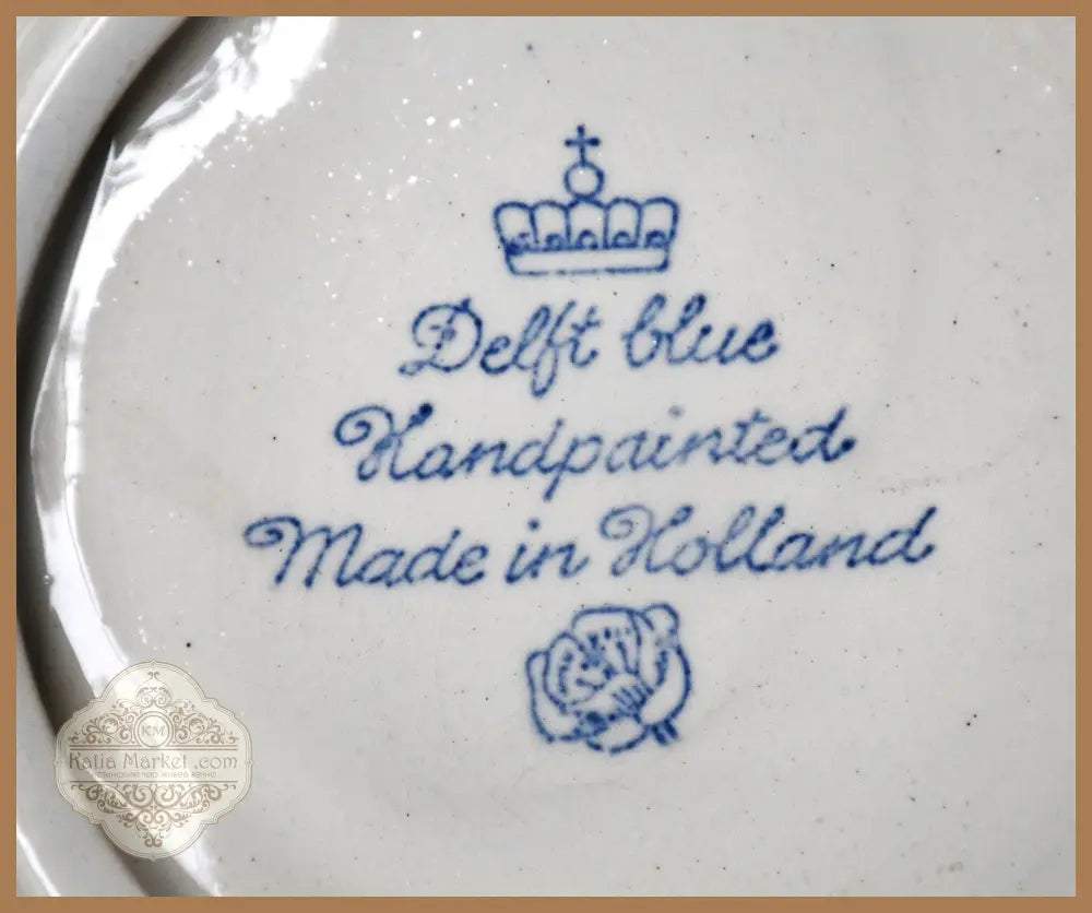 Рекламен пепелник на Delft Blue. Винтидж. - antique