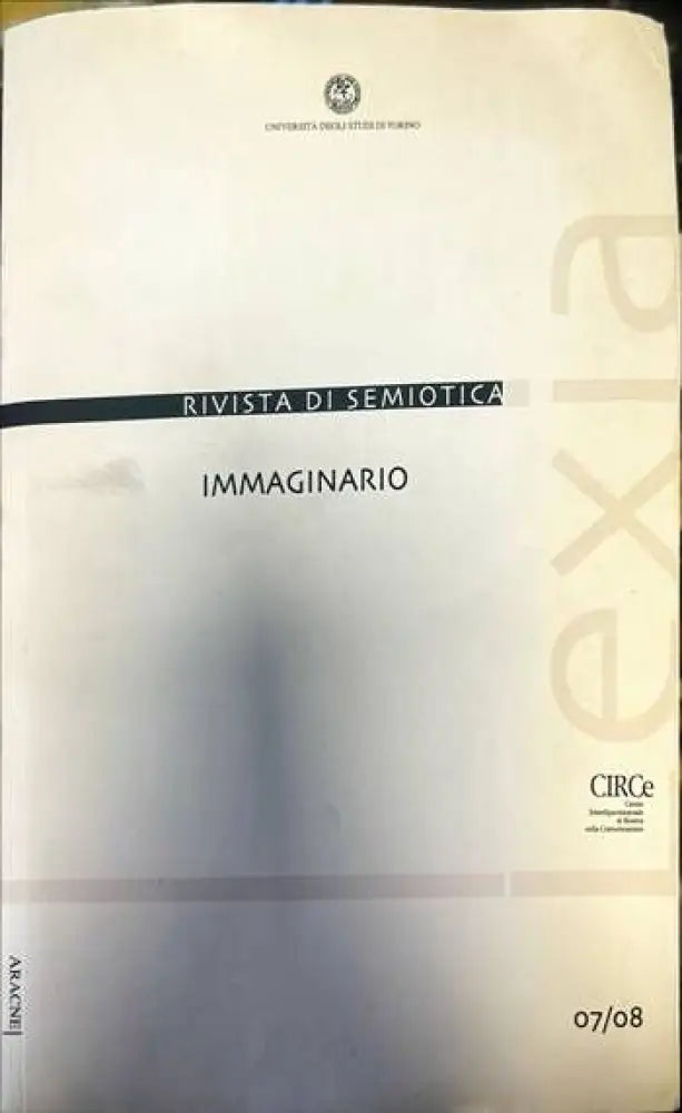 Rivista di semiotica. Immaginario (168) - Книга