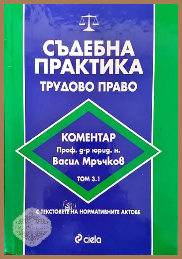Съдебна практика. Трудово право. Том 3.1 - Васил Мръчков - Книги