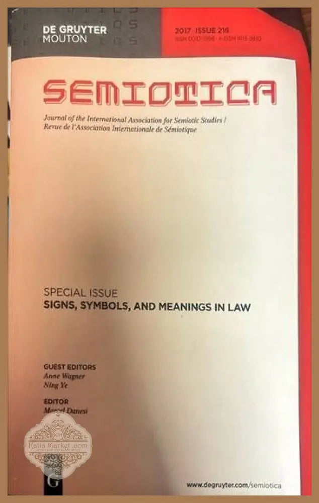 Semiotica.Special issue. Signs,symbols,and meanings in law - Колектив - Книги
