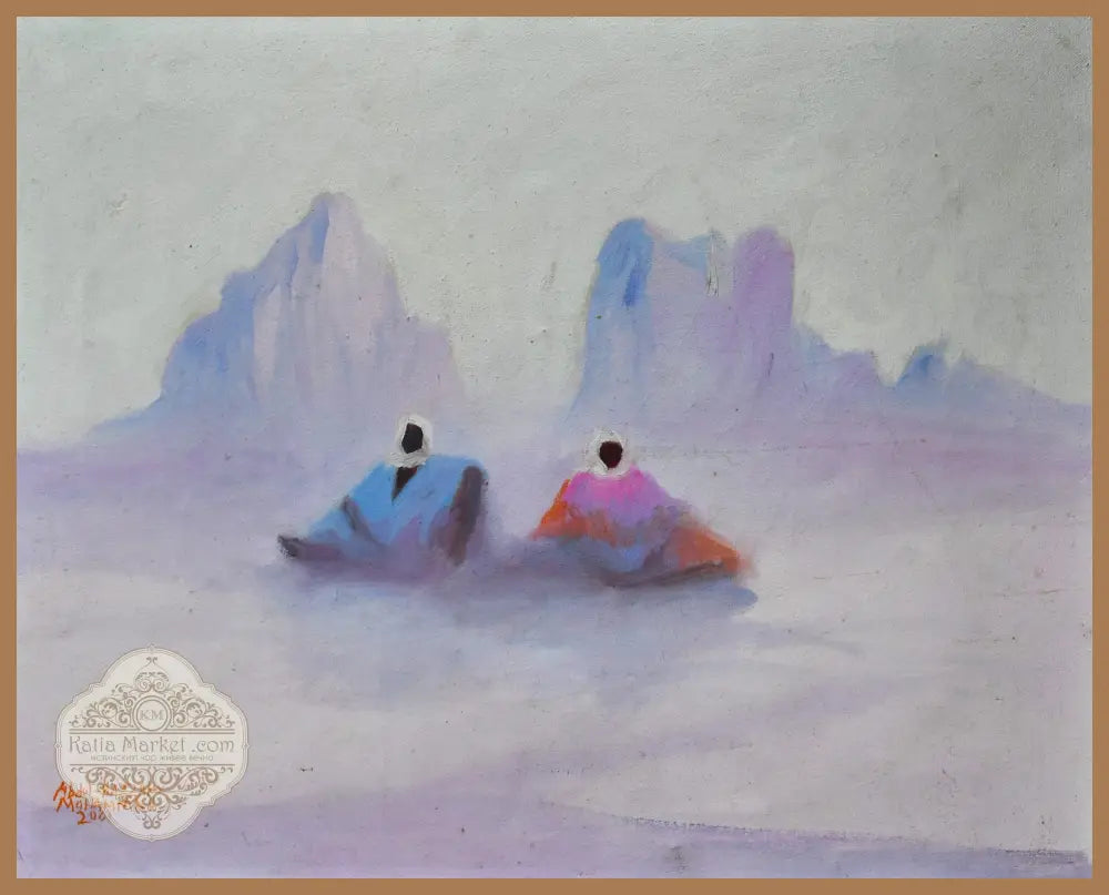 Сет от две оригинални картини - ’Сахара’ подписани - antique