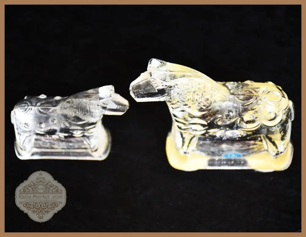 Сет от две стъклени скулптури на конете Дала - Швеция. Винтидж. - antique