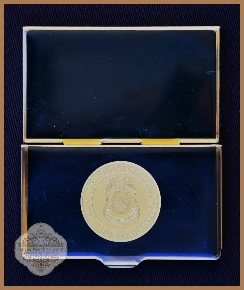 Special Agent Department Of State Diplomatic Security Service - кутия за визитки. - antique