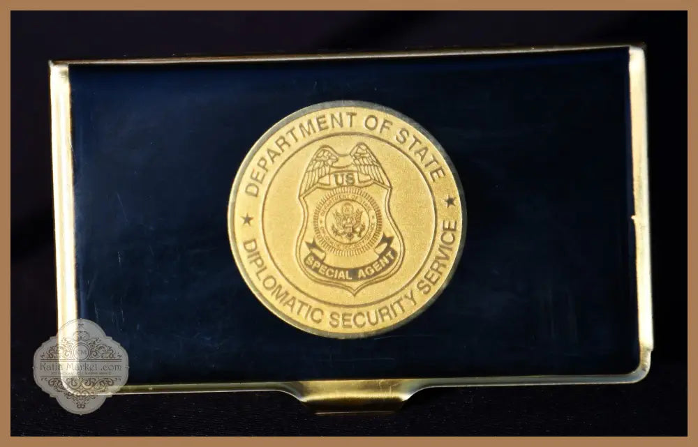 Special Agent Department Of State Diplomatic Security Service - кутия за визитки. - antique