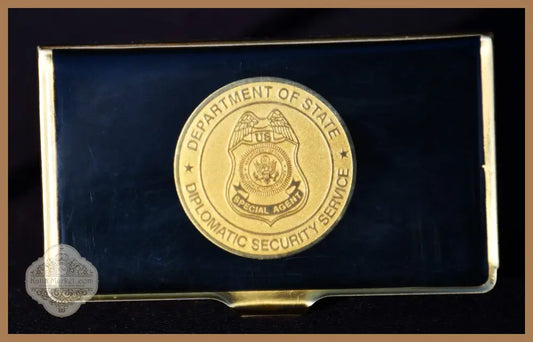 Special Agent Department Of State Diplomatic Security Service - кутия за визитки. - antique