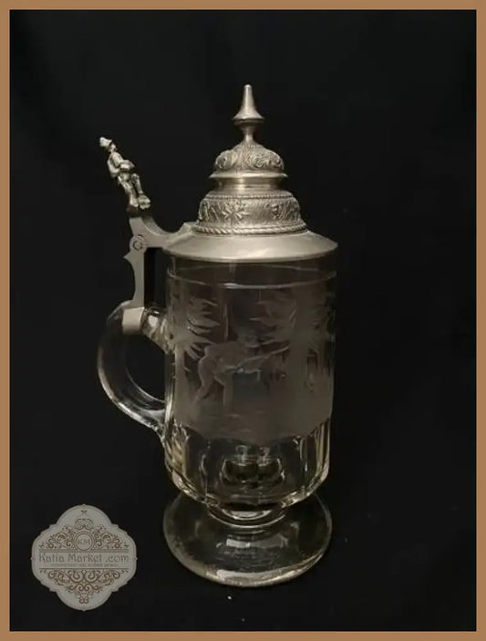 Стъклена халба с капак,вместимост 0,5L (511)