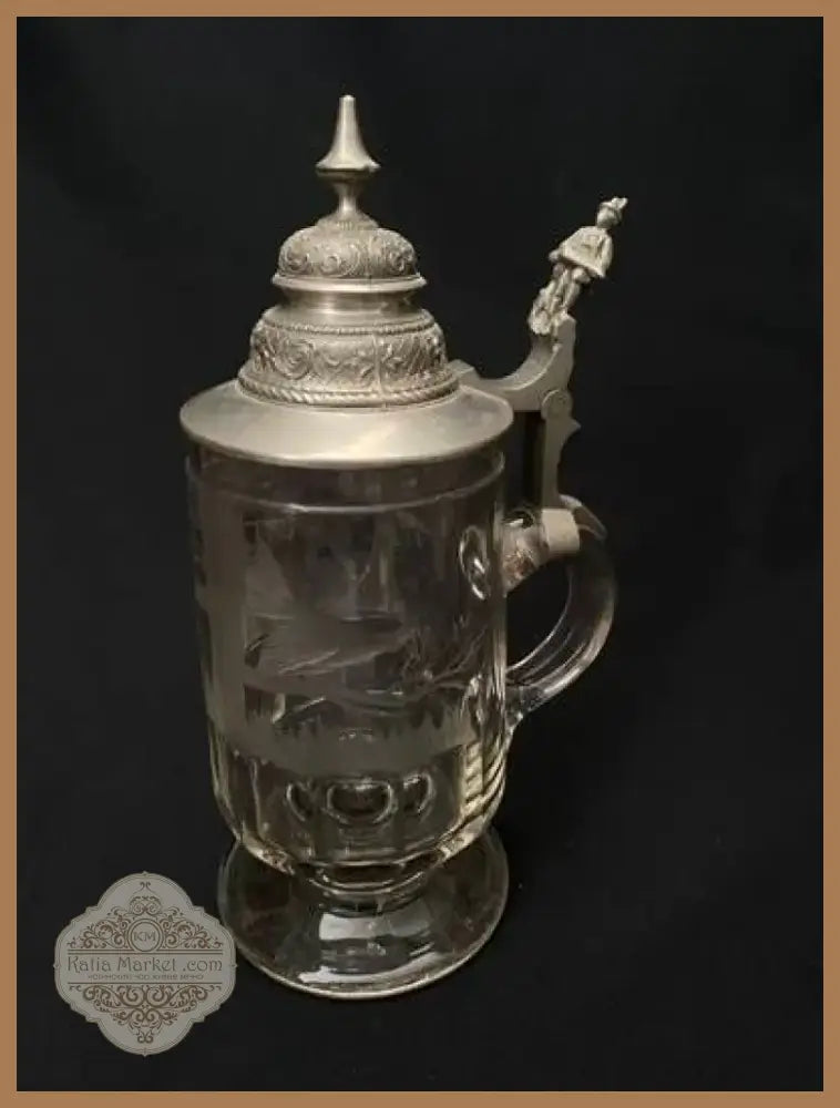 Стъклена халба с капак,вместимост 0,5L (511)