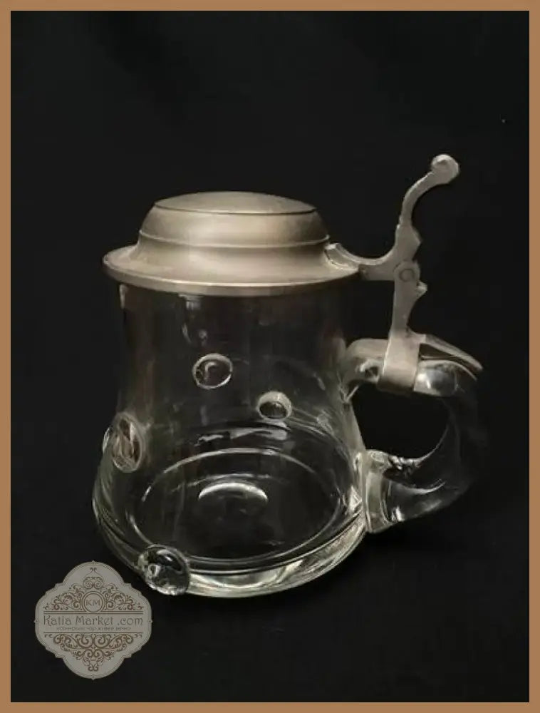 Стъклена халба с капак,вместимост 0,5L (514)