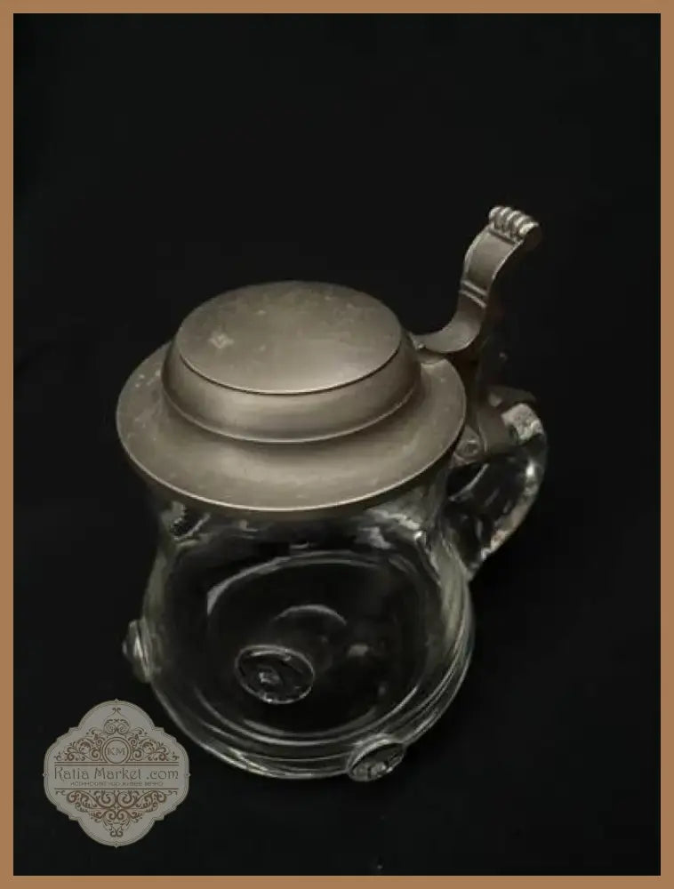 Стъклена халба с капак,вместимост 0,5L (514)