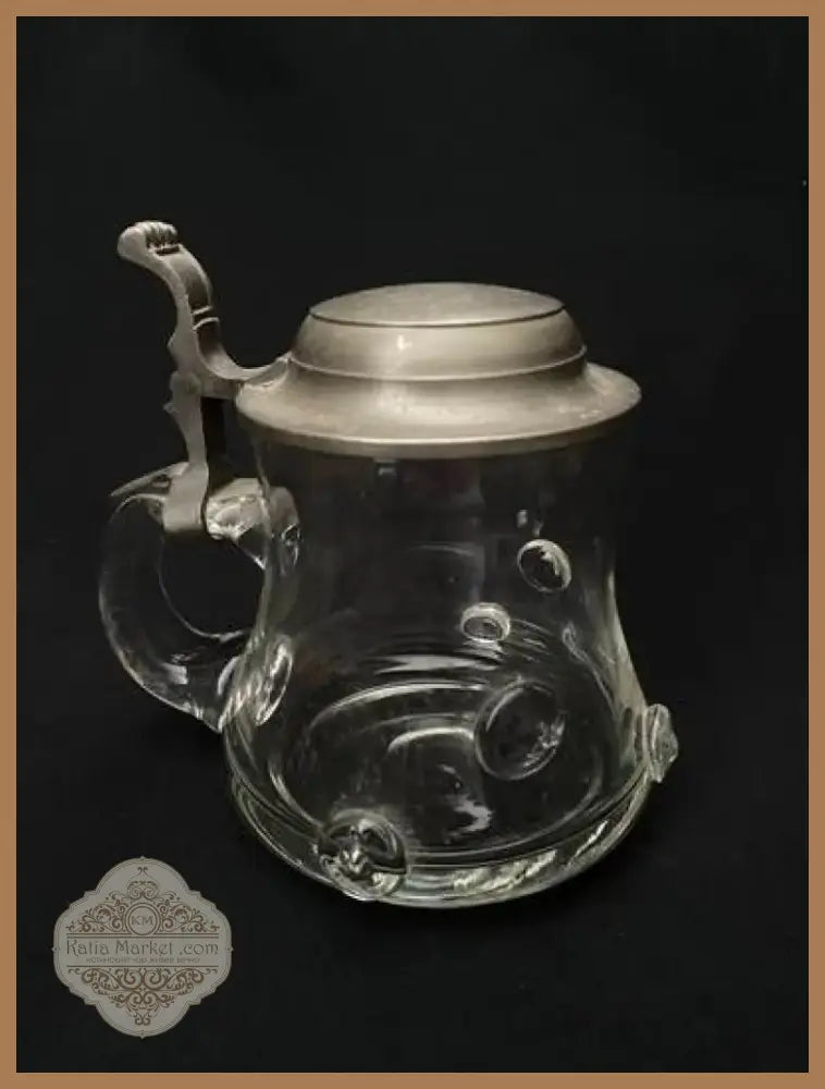 Стъклена халба с капак,вместимост 0,5L (514)