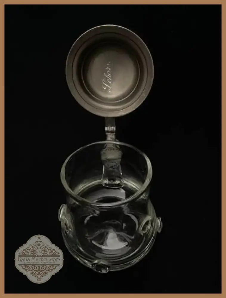 Стъклена халба с капак,вместимост 0,5L (514)