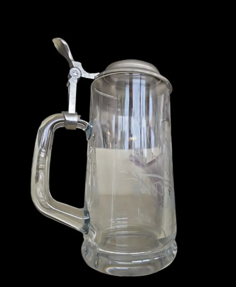 Стъклена халба с капак,вместимост 0,5L (475)