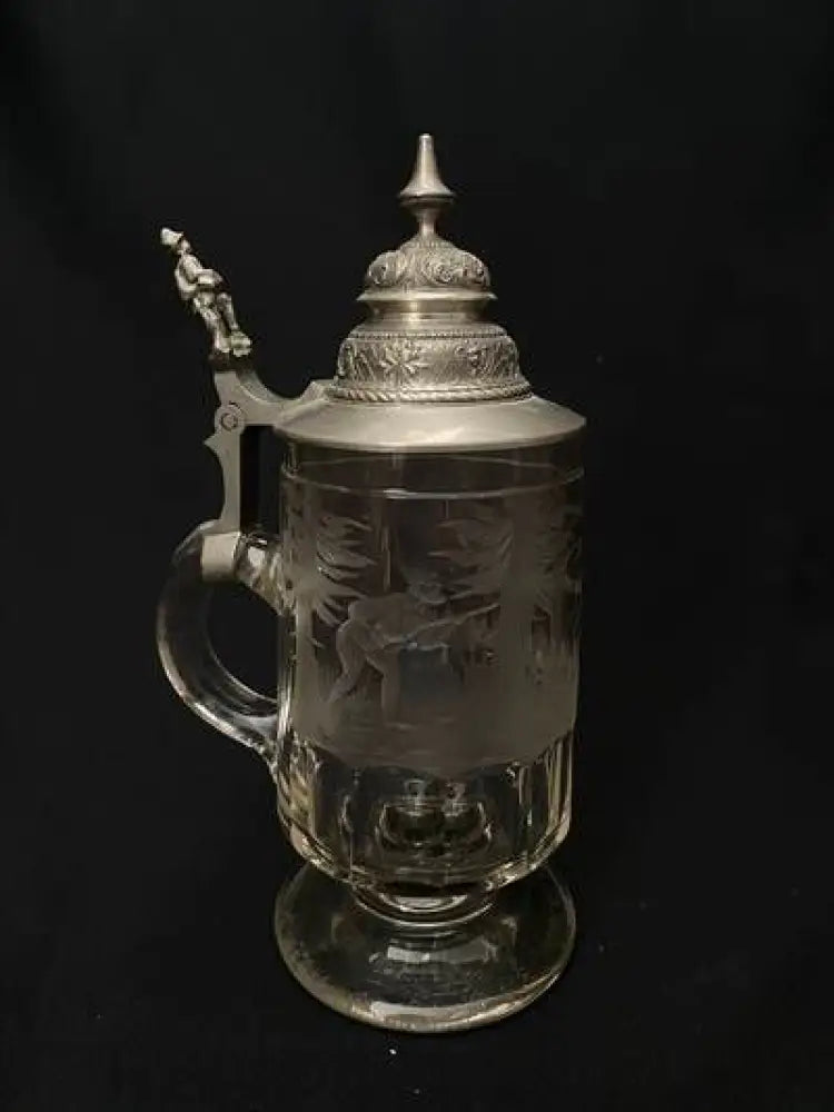 Стъклена халба с капак,вместимост 0,5L (510)