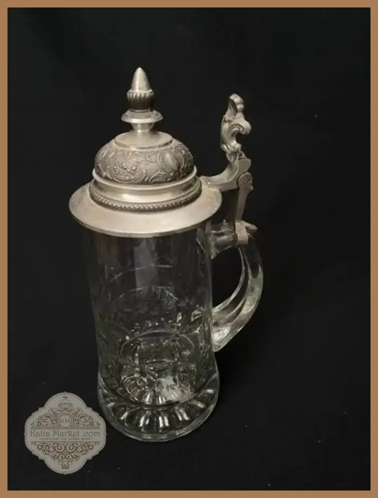 Стъклена халба с капак,вместимост 0,5L (510)