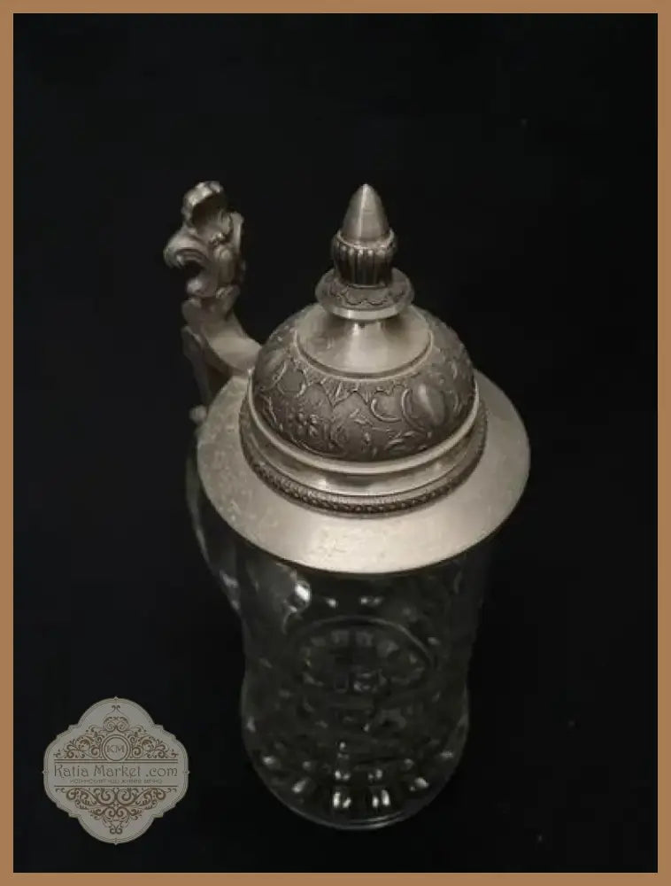 Стъклена халба с капак,вместимост 0,5L (510)
