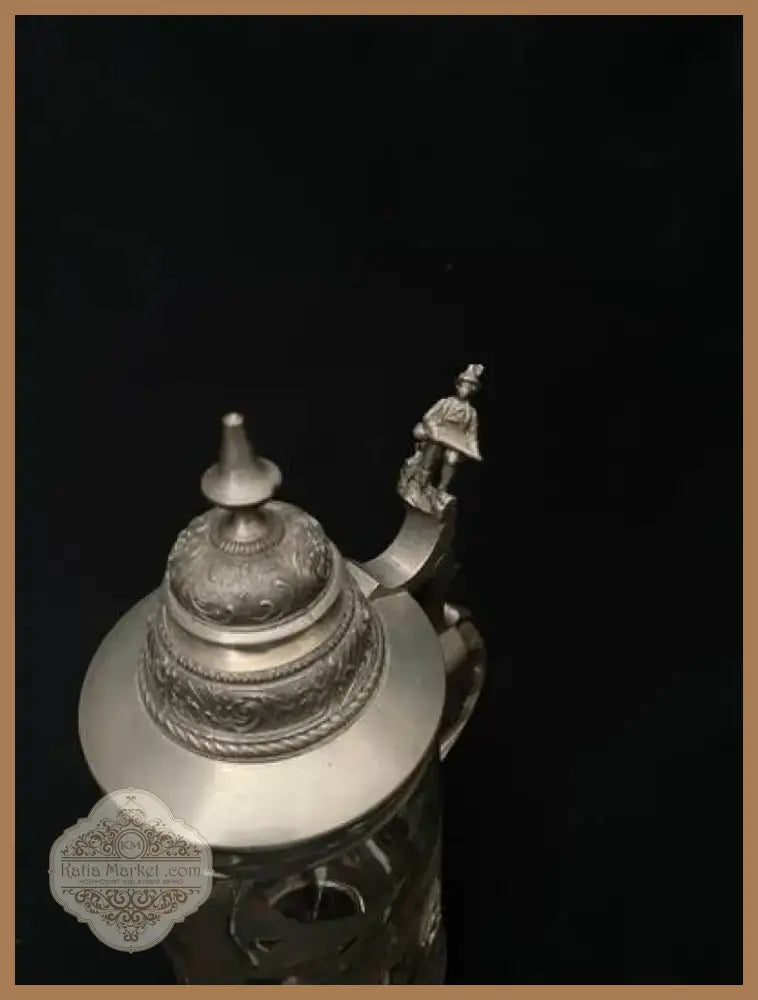 Стъклена халба с капак,вместимост 0,5L (510)