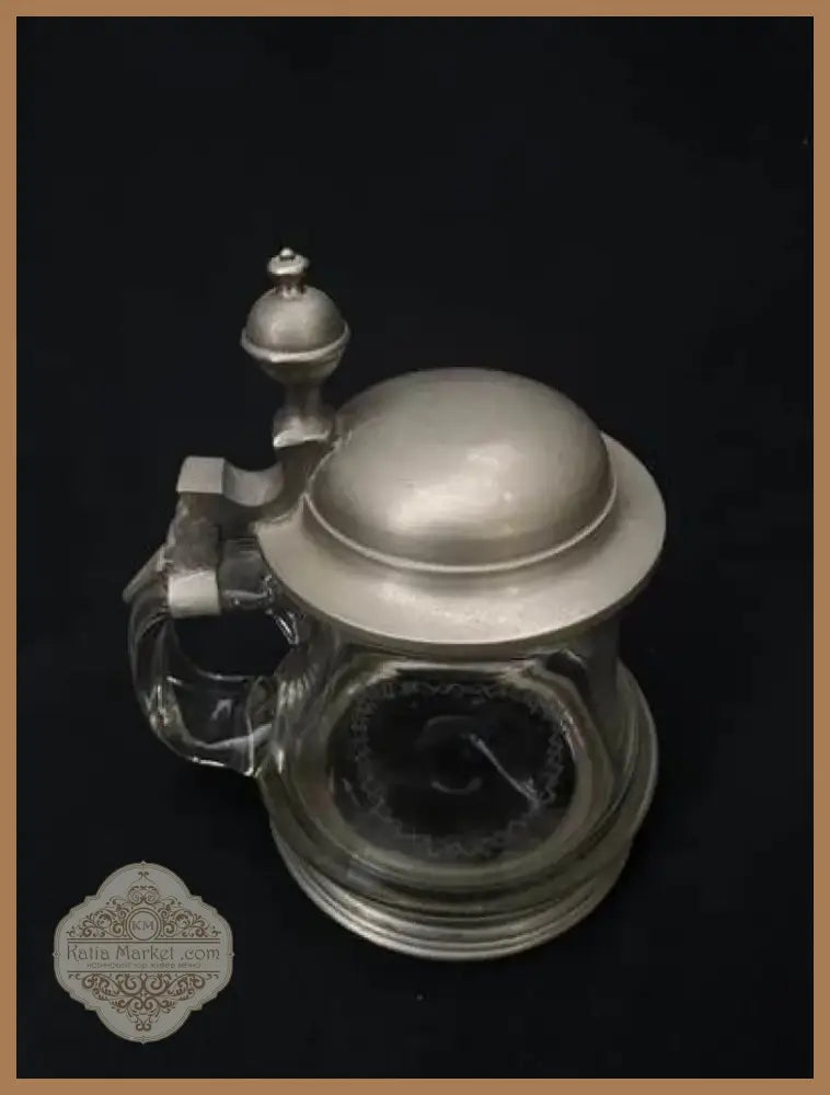 Стъклена халба с капак,вместимост 0,5L (516)
