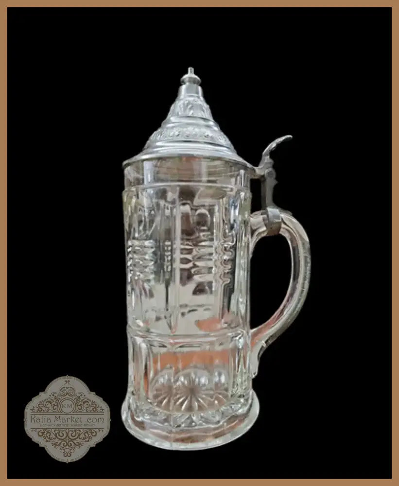 Стъклена халба с капак,вместимост 0,5L (484)