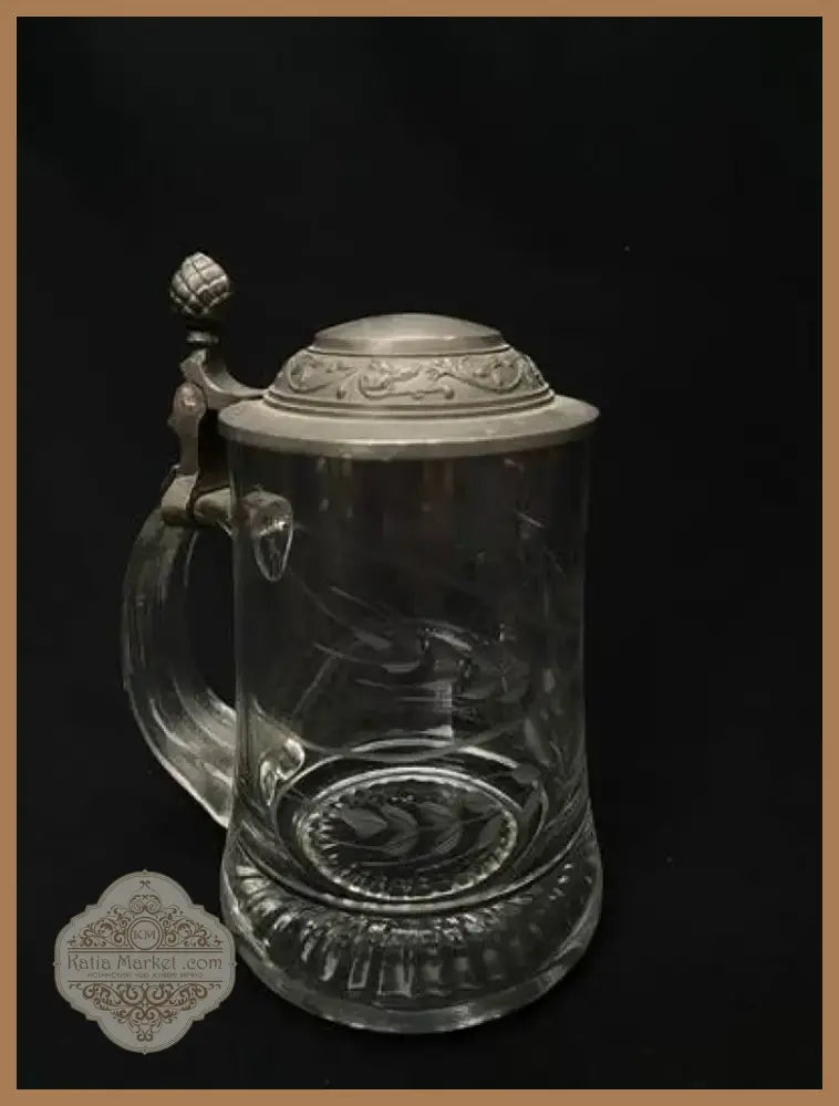 Стъклена халба с капак,вместимост 250mL (513)