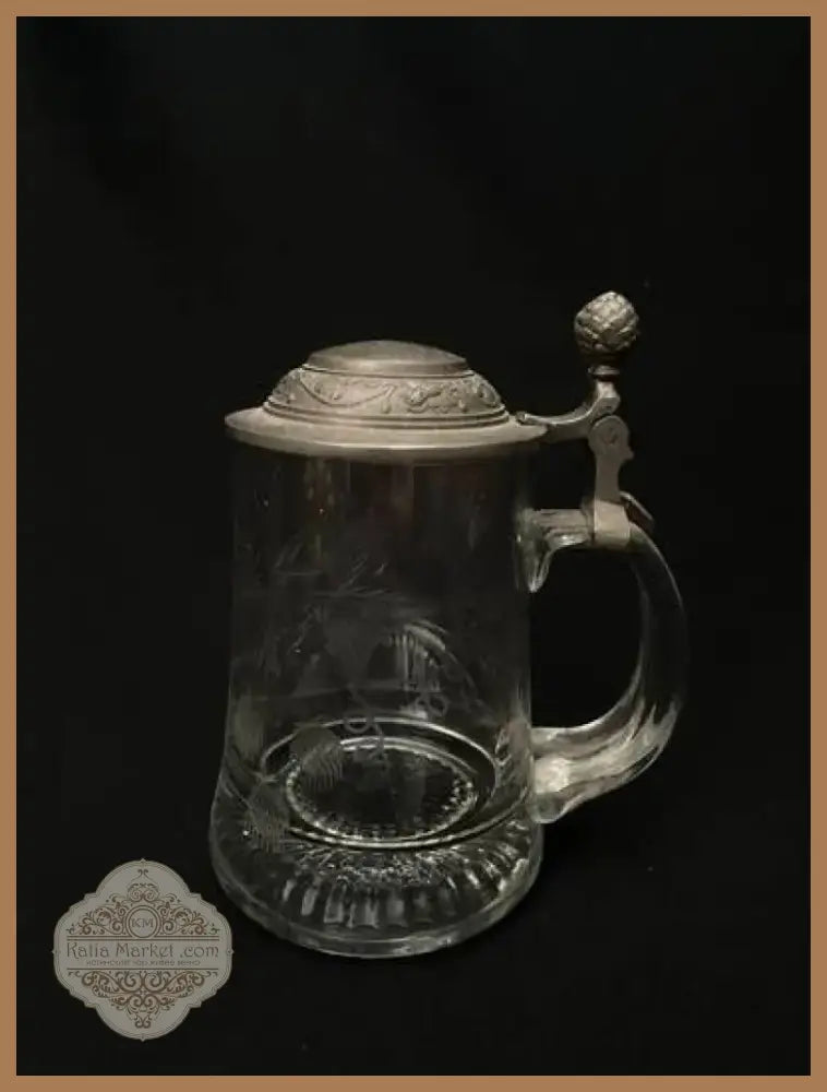 Стъклена халба с капак,вместимост 250mL (513)