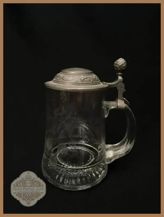 Стъклена халба с капак,вместимост 250mL (513)